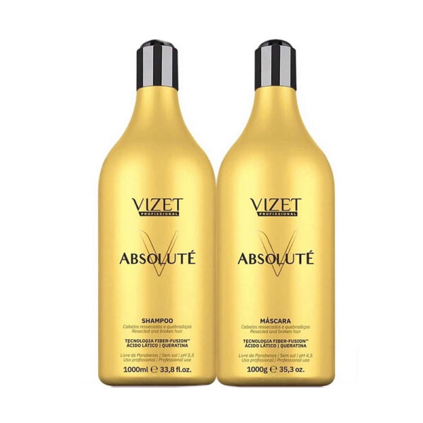 Kit Absoluté Vizet 2 Peças (Máscara e Shampoo) 2 Litros
