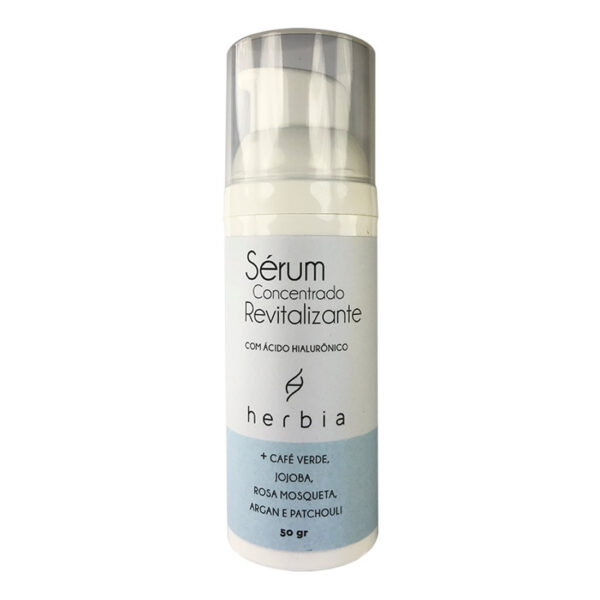 Sérum Facial Natural Vegano com Ácido Hialurônico HERBIA 50gramas