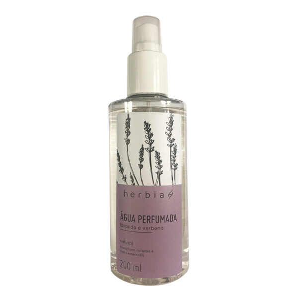 Água Perfumada Orgânica Lavanda e Verbena Branca – 200 mL Herbia