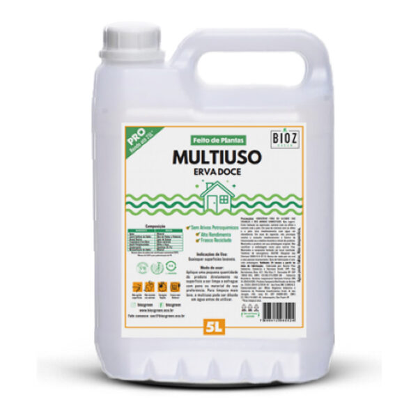 Multiuso Erva Doce Pro Natural Vegano Bioz Green Galão 5l
