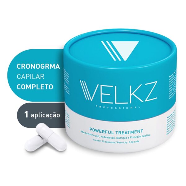 Tratamento Capilar Completo Home Care em Cápsulas 10 Caps VELKZ