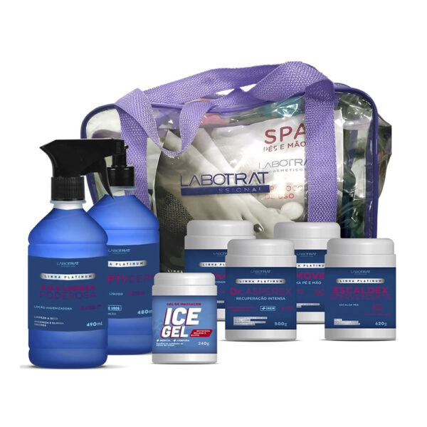 Kit spa dos pés e mãos 7 ítens labotrat