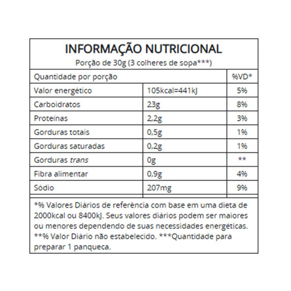 Mistura para panqueca vitalin