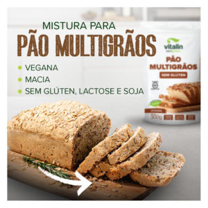 Mistura para pão multigrãos sem gluten