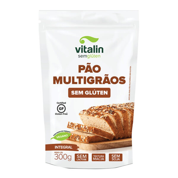 Mistura para Pão Multigrãos Integral Vegano Vitalin 300g