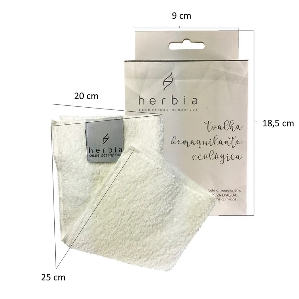 004 Toalha Demaquilante E Limpeza Reutilizável Ecológica Herbia - Imagem 6