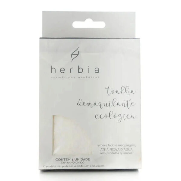 Toalha demaquilante herbia
