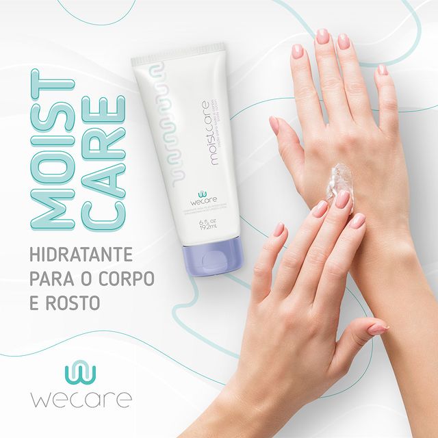 258153665_646711129833006_3851374359334140743_n Moistcare Loção para o corpo e rosto Wecare 192ml - Imagem 2