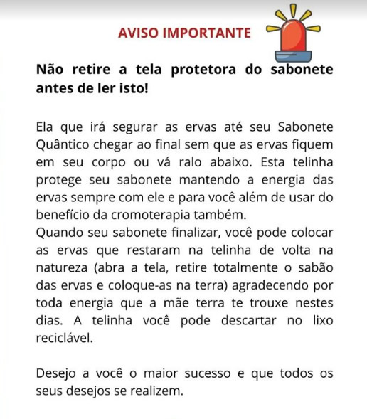 Sabonete Quântico para Terapias de Equilíbrio Energético Comousar5