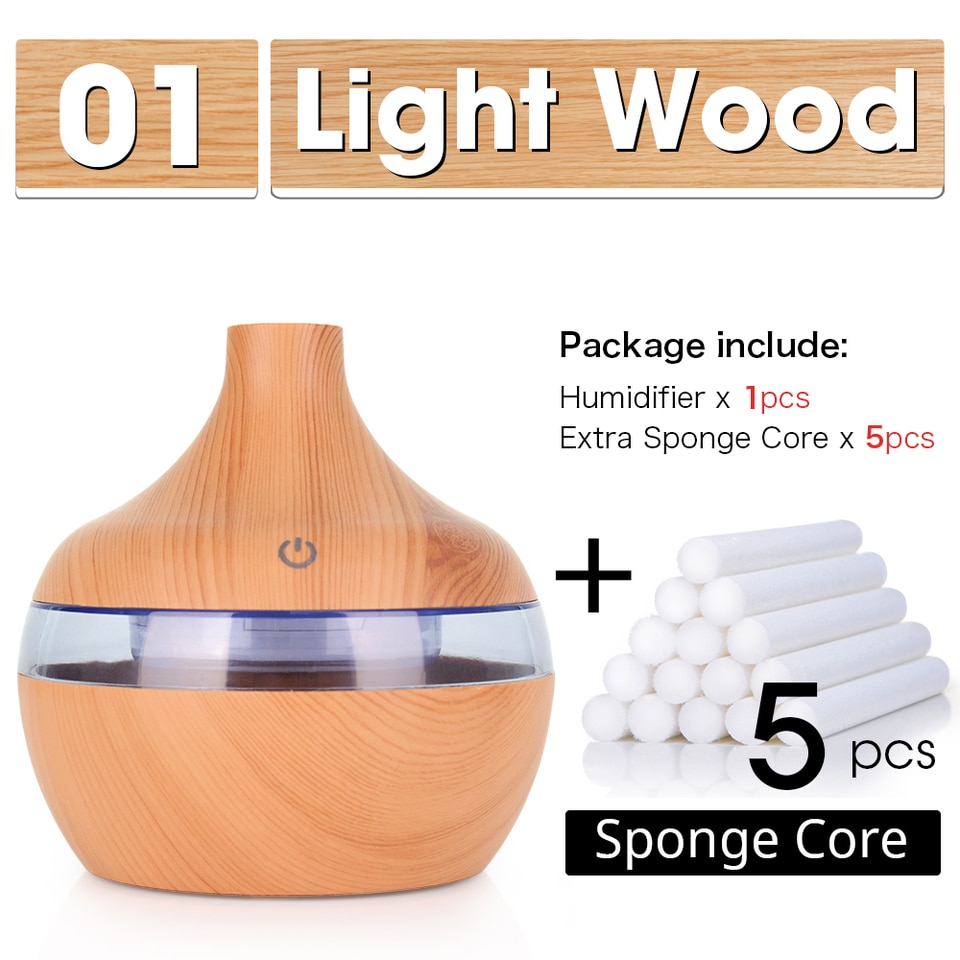 H5dfdad5d19cd47beab5a2ae64a4a76c9M-1.jpg_960x960-1.jpg Difusor aromatizador de ambientes USB com luz LED 300ml - Imagem 9