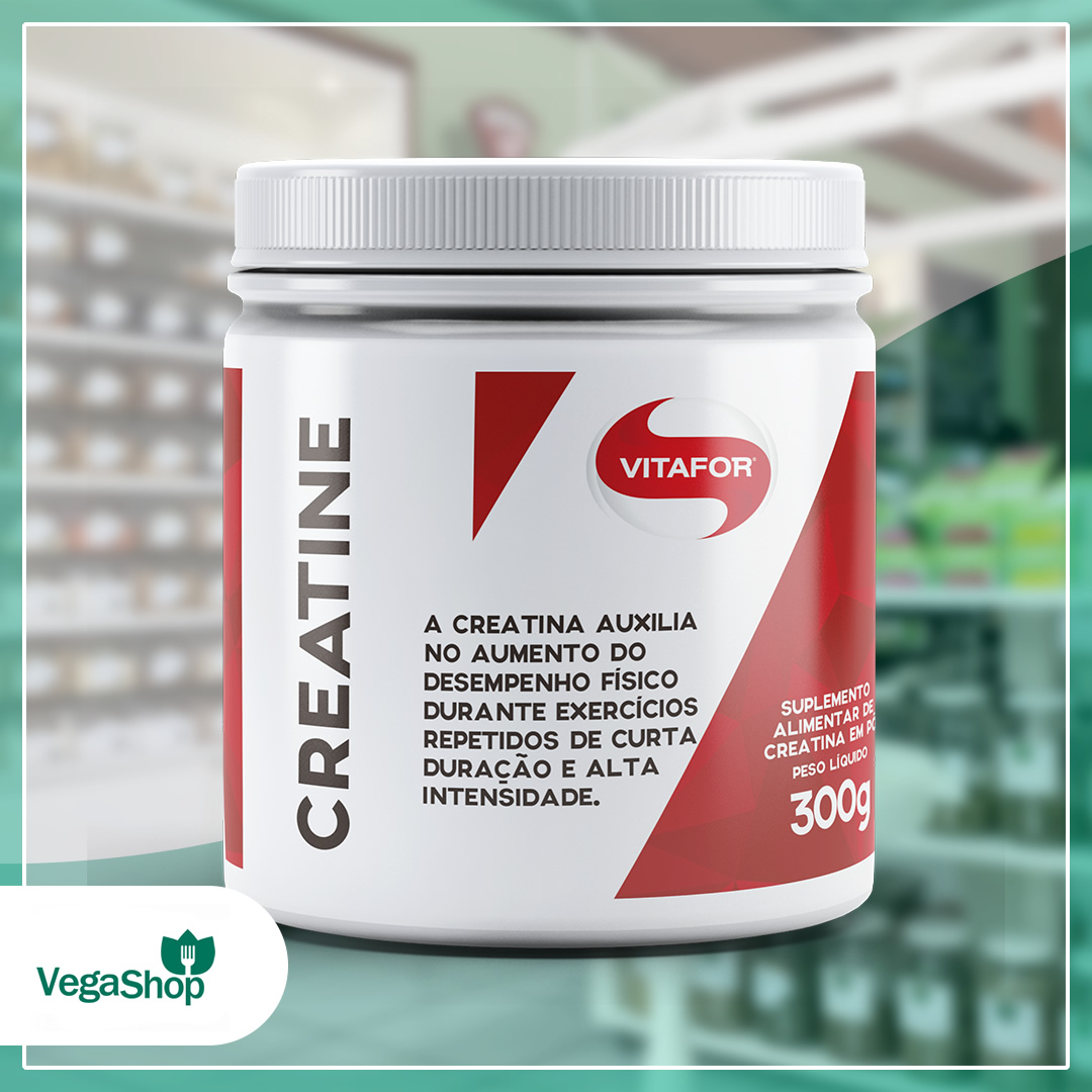 creatina-vitafor-002 Creatine Monohidratada 100% Pura Vitafor 300gr - Imagem 2