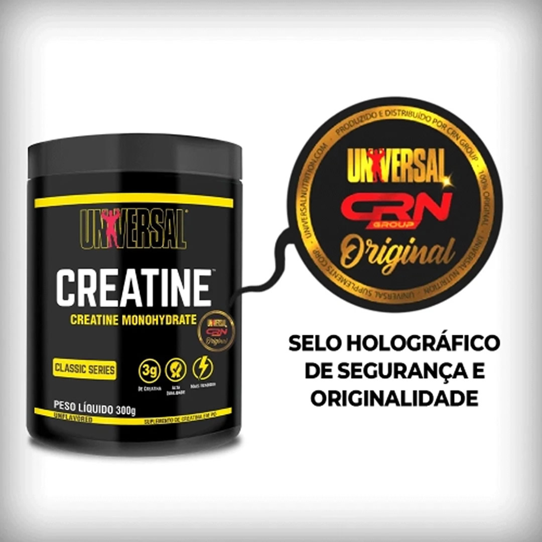 delo-holografico Creatine Monohidratada 100% pura importada Universal Nutrition 200gr - Original - Imagem 3