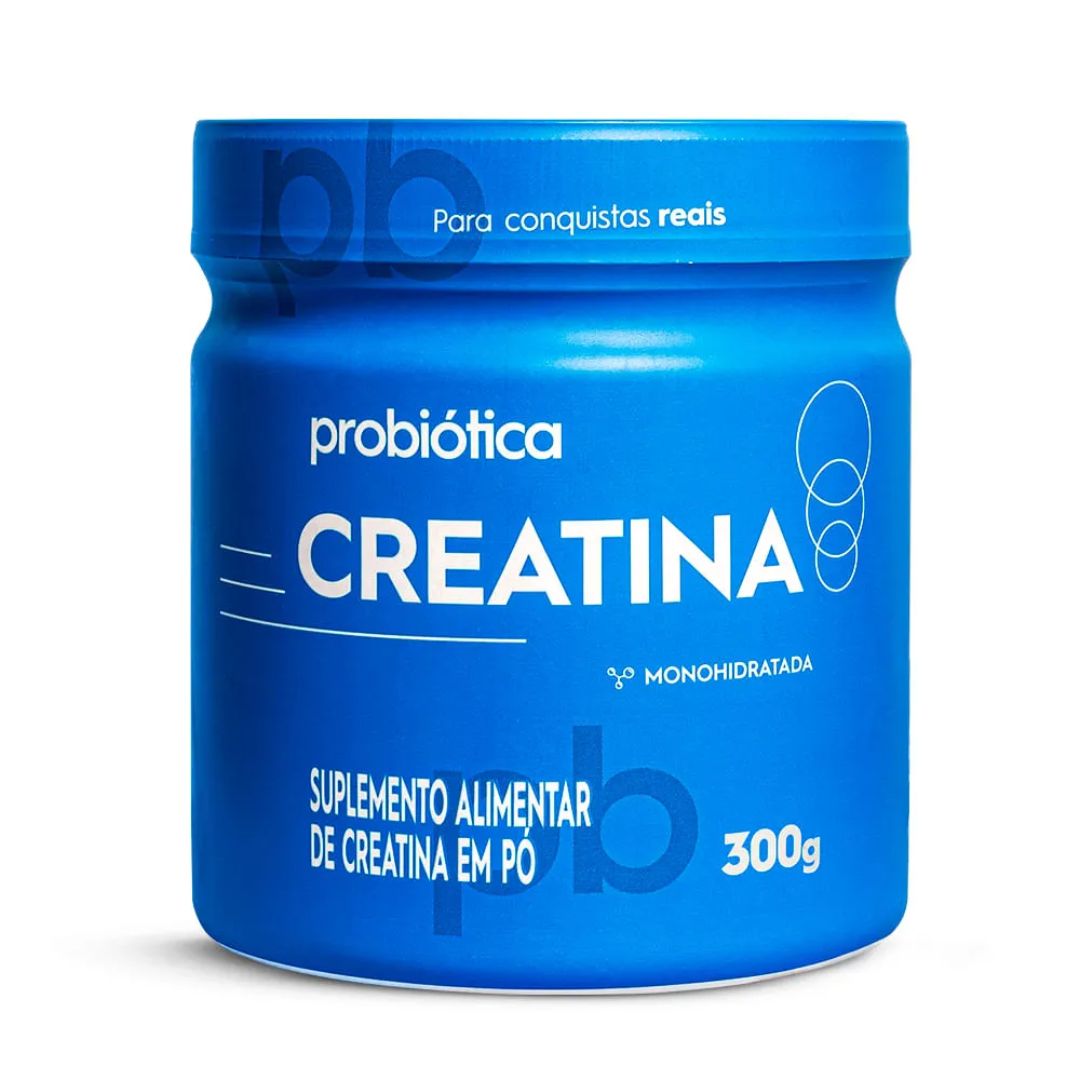 creatina monohidratada 100% pura probiótica 100g creatina monohidratada 100% pura probiótica 300g