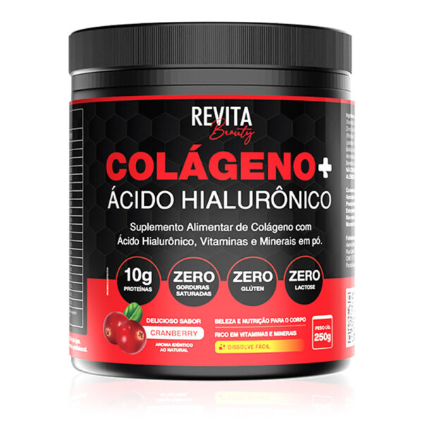 Colágeno + Ácido Hialuronico Revita Beauty 250g