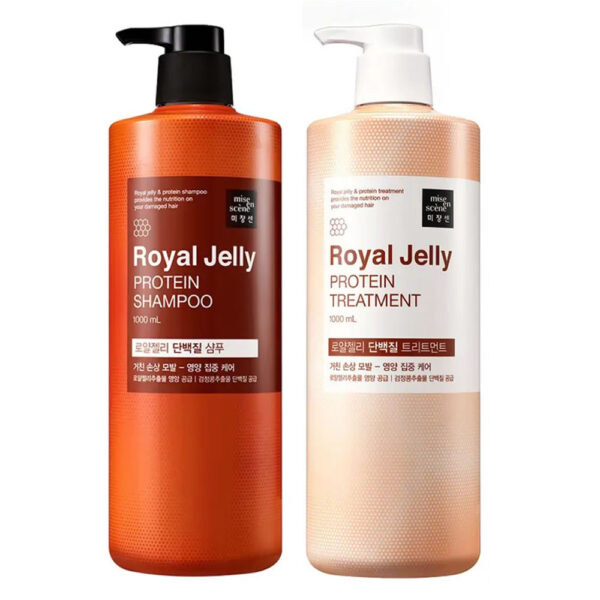 Mise en Scène - Royal Jelly Protein - Shampoo com geléia real 1000ml + Tratamento 1000ml