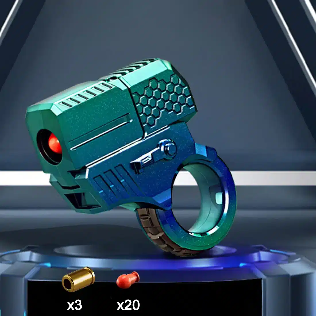 S430ebdb5968a4553890cfd50b3bef032I.webp Anel Mini Pistola de Descompressão em Liga de Zinco Brinquedo - Imagem 9