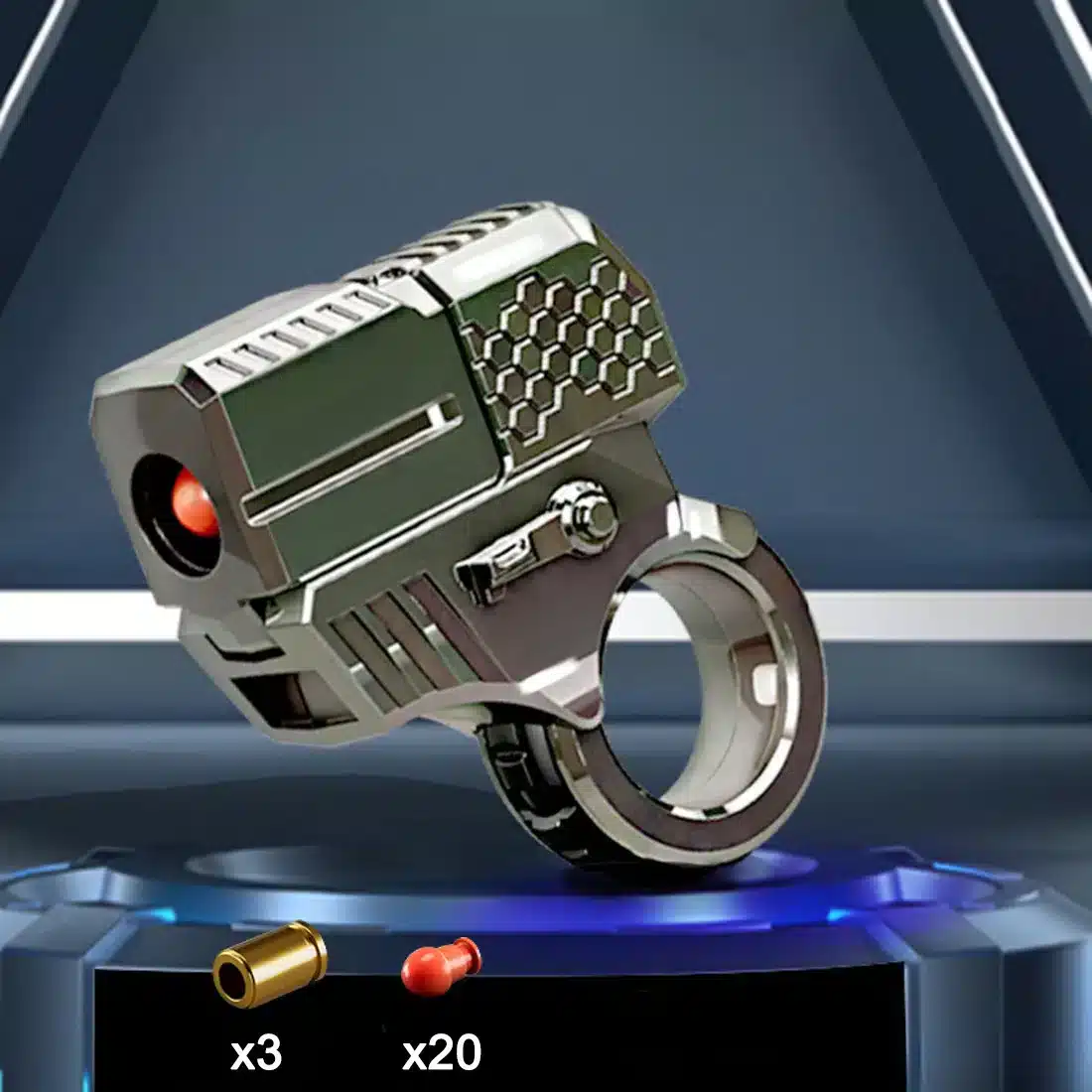 S5e05ebad05514414a9fcaca284327000G.webp Anel Mini Pistola de Descompressão em Liga de Zinco Brinquedo - Imagem 7