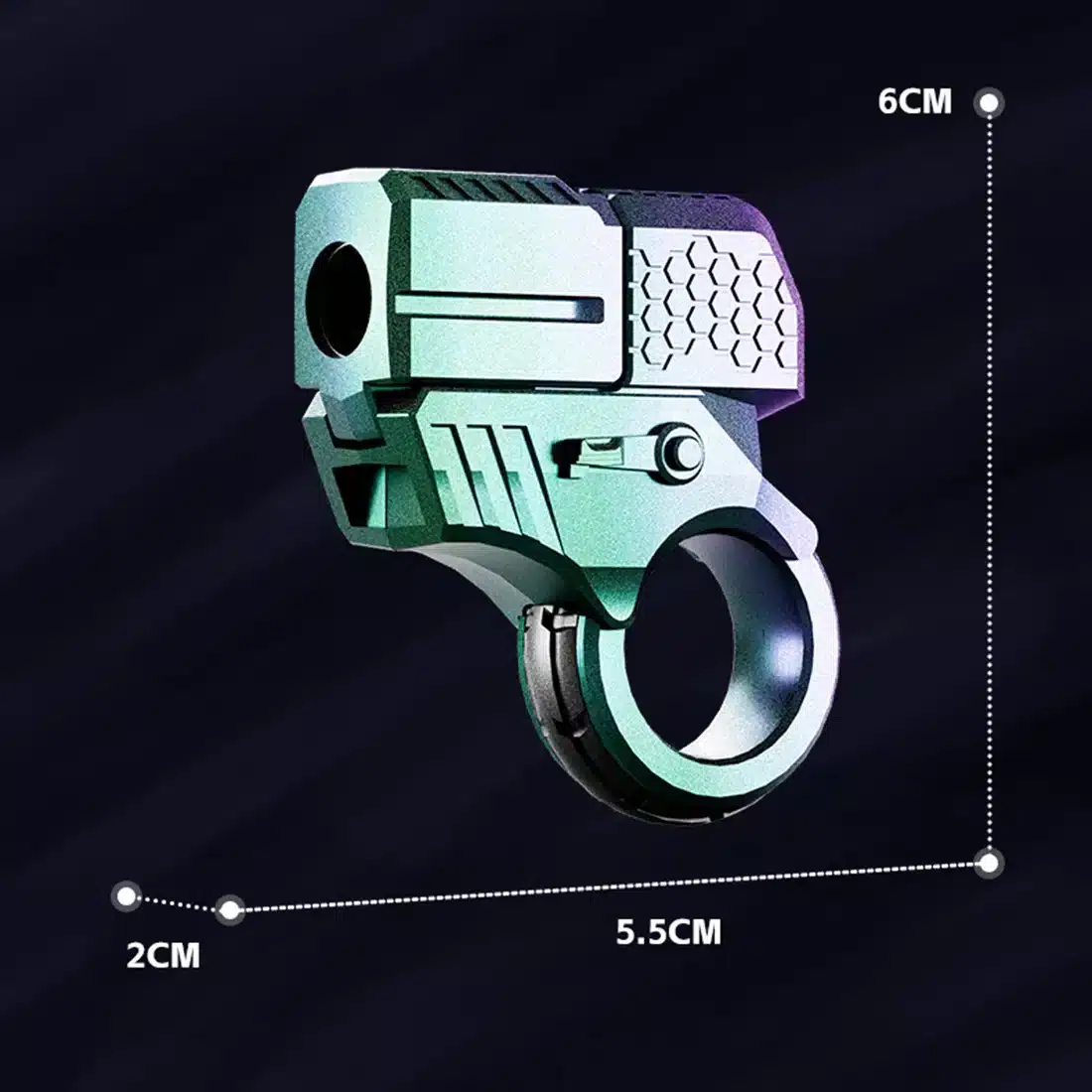 S6a8c7c9e9fe747dba8d9efd78988f64az.webp Anel Mini Pistola de Descompressão em Liga de Zinco Brinquedo - Imagem 5