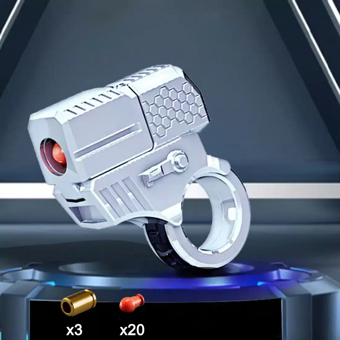 S6e82b905160d4073899396687aad8578j.webp Anel Mini Pistola de Descompressão em Liga de Zinco Brinquedo - Imagem 8