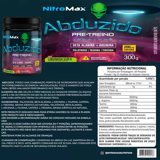 pré-treino nitromax
