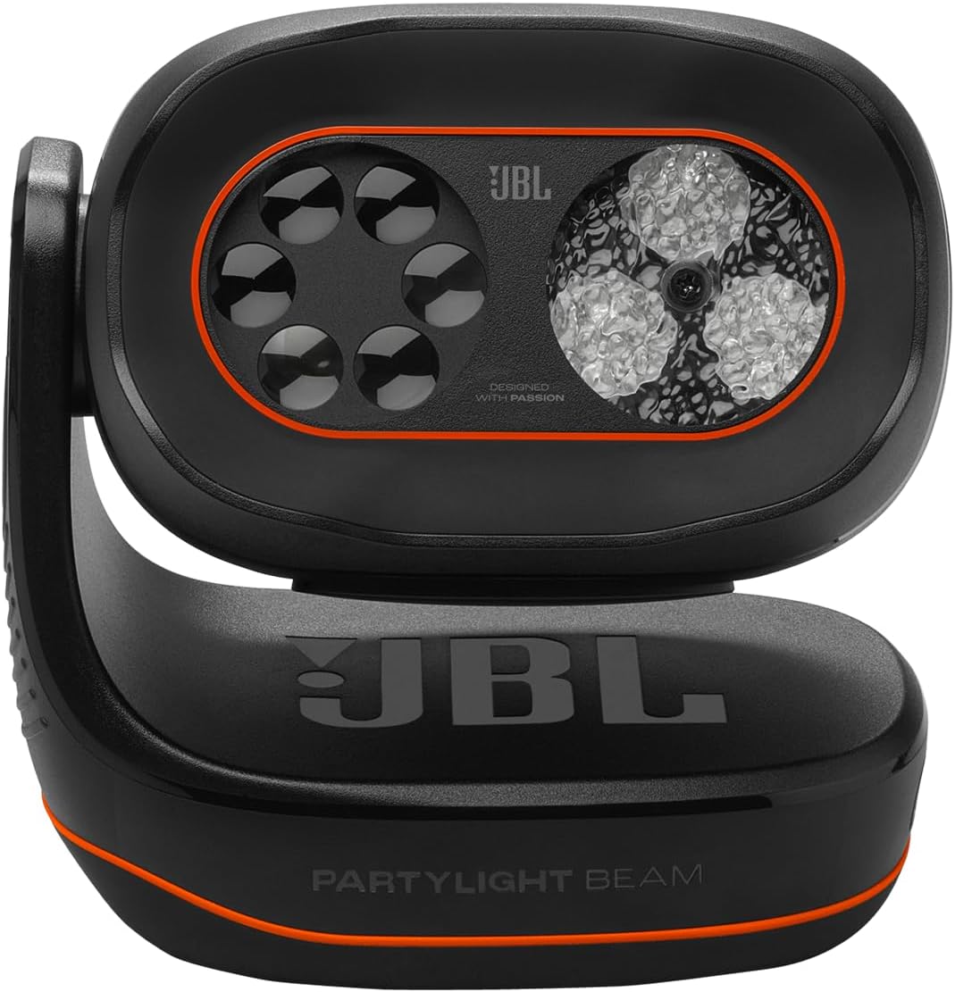 Luz para Festa Portátil, JBL, PartyLight Beam, Personalizável – Preto