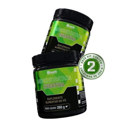 Kit Creatina Monohidratada 500gr Growth Supplements