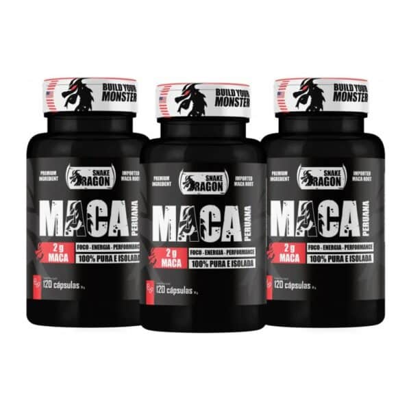 Maca Peruana Negra 120 Capsulas 2000mg Black Pura Premium Para Homens e Mulheres